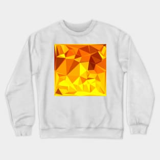 Gold Yellow Banana Abstract Low Polygon Background Crewneck Sweatshirt